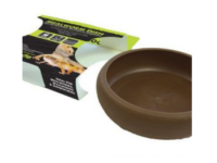 Plato Mealworm Dish antiescape para alimentación de reptiles con gusanos de harina.